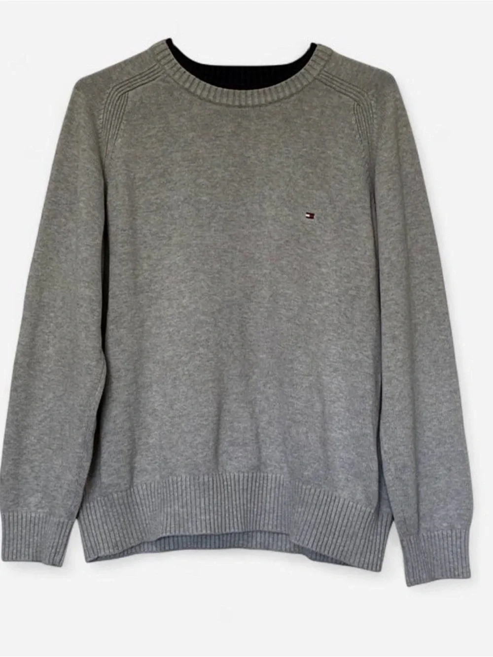 Tommy Hilfiger Men’s Gray Crewneck Sweater Size Large